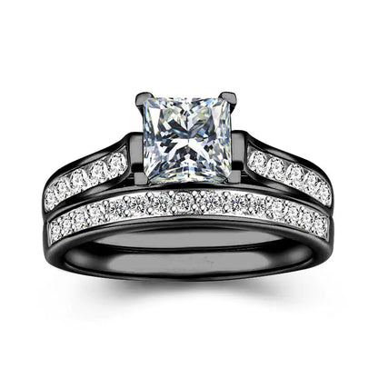 Crystal Diamond Ring Couples Bracelet